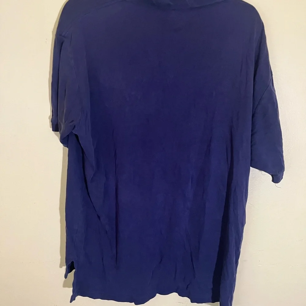 Ralph Lauren Blue Polo Shirt Classic Cotton Pique